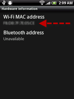 Android mac address
