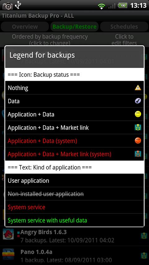 titanium backup and restore app for android screenshot 3