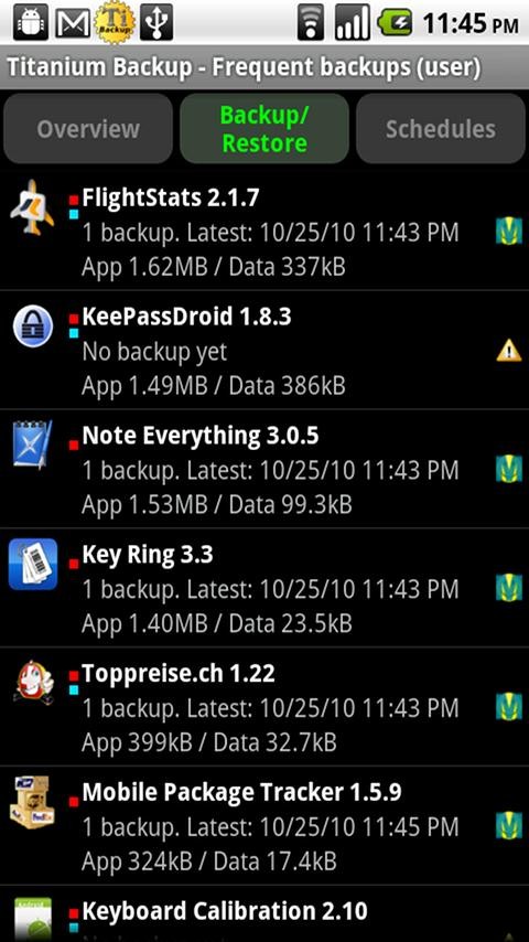 titanium backup and restore app for android