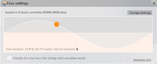 flux - adjust monitor brightness to suit your eyes