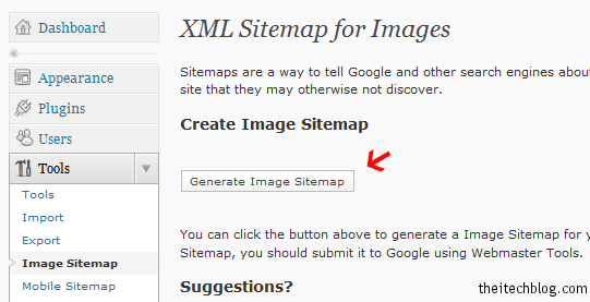 Google XML Image Sitemap WordPress Plugin Snapshot