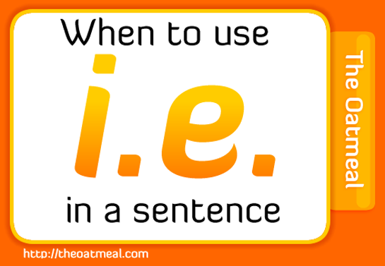 when to use i.e. in sentence