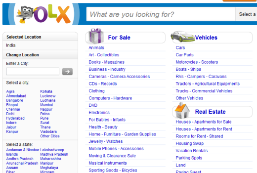 olx home page