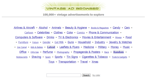 vintage ad browser